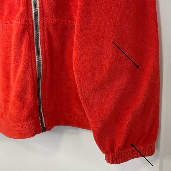 Hanna Andersson Orange Dino Terry Jacket Size 110 5 - Picture 6 of 8